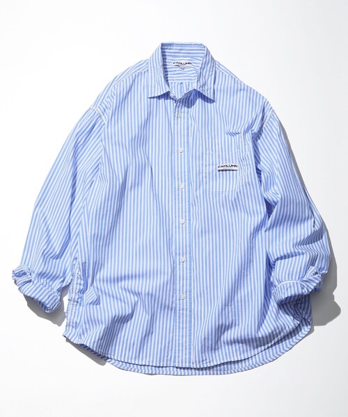 CAHLUMN（カウラム） 長袖シャツ X-LARGE ブルー メンズ : ZOZOTOWN