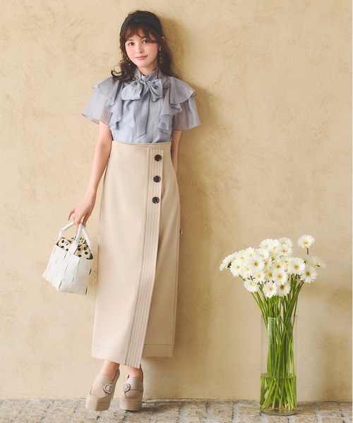 「31 Sons de mode」 半袖ブラウス 36 ブルー レディース_画像9