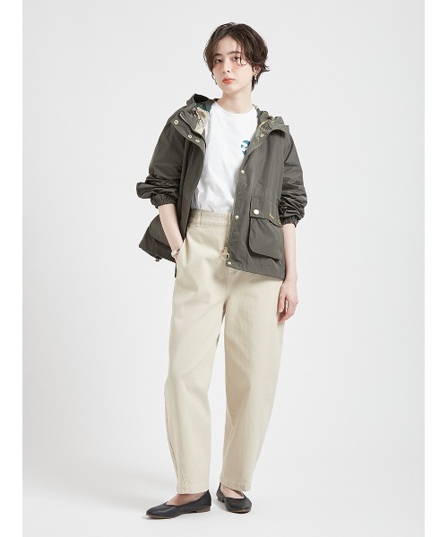 Barbour バブアー コート ショート ミリタリー レディース カーキM美品 Barbour（バブアー） コート アウター 「Barbour」barbour cropped