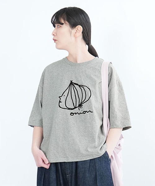 pinponpanpon tシャツ PINPONマネー未使用 SOLAMONAT（ソラモナ） tシャツ パフ天竺 ハーフスリーブプリント PO