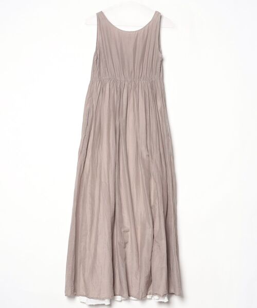 「EFFE BEAMS」 ノースリーブワンピース ONE SIZE ベージュ レディース_画像2