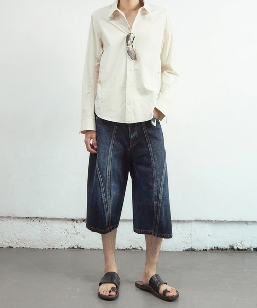 ジーンズ 「NVRFRGT」3D TWISTED JORTS メンズの画像