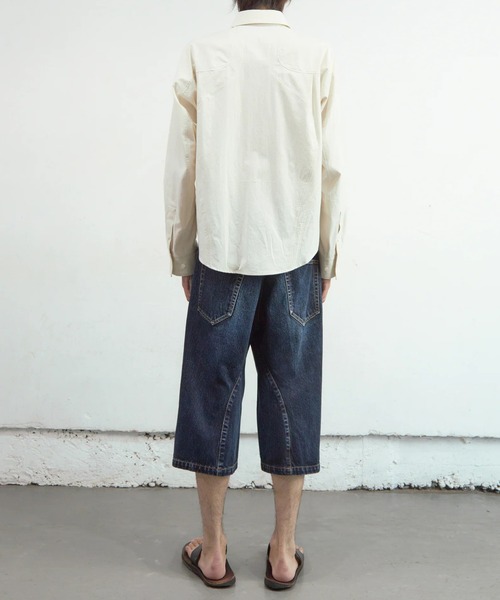 ジーンズ 「NVRFRGT」3D TWISTED JORTS メンズの画像
