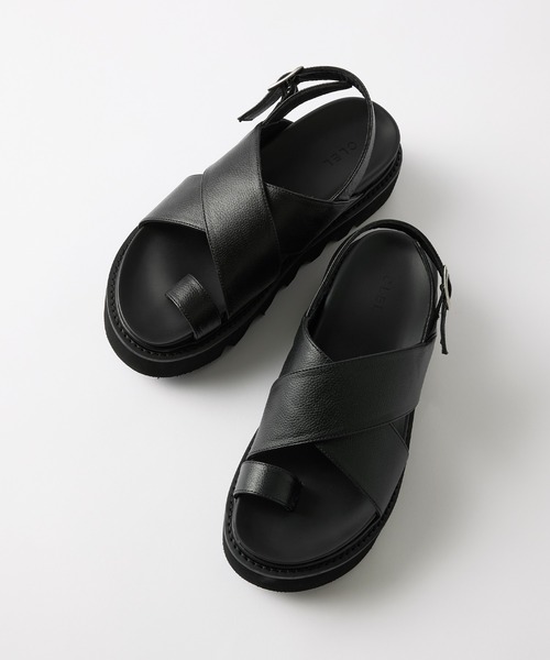 CLEL（クレイル） サンダル 「CLEL」Cow Leather/High Sole Leather