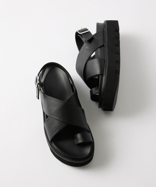CLEL（クレイル） サンダル 「CLEL」Cow Leather/High Sole Leather