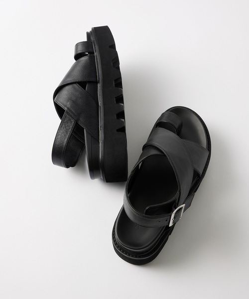 CLEL（クレイル） サンダル 「CLEL」Cow Leather/High Sole Leather