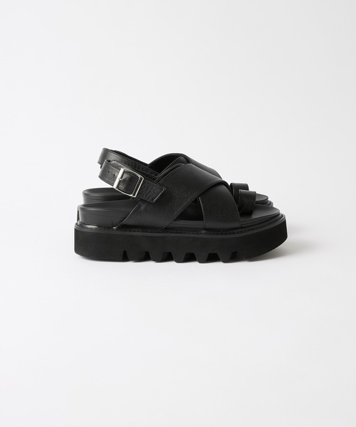 CLEL（クレイル） サンダル 「CLEL」Cow Leather/High Sole Leather