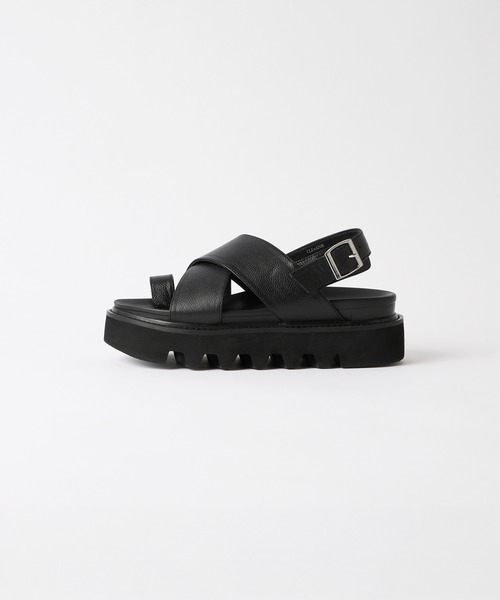 CLEL（クレイル） サンダル 「CLEL」Cow Leather/High Sole Leather