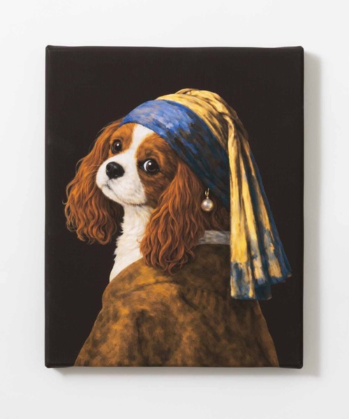 emonique（エモニーク） ポスター 世界の名画 キャバリア 犬 アート