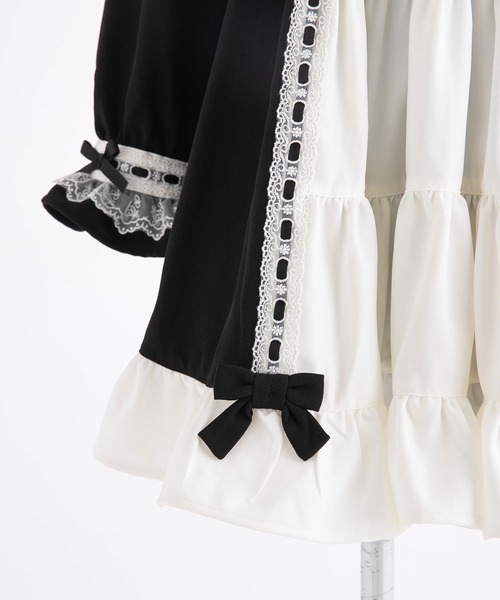 「DearMyLove」 長袖ワンピース MEDIUM ベビーピンク レディース_画像6