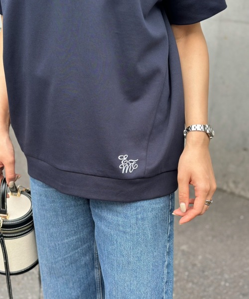 「Emma Taylor」 半袖Tシャツ FREE ネイビー レディース_画像3