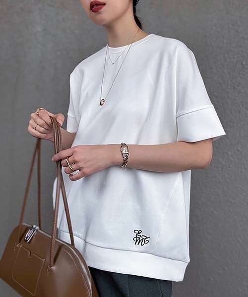「Emma Taylor」 半袖Tシャツ FREE ネイビー レディース_画像5