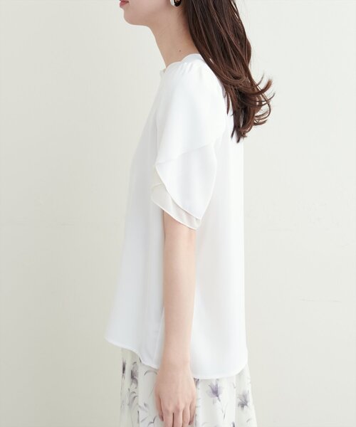 「natural couture」 半袖ブラウス FREE アイボリー レディース_画像6