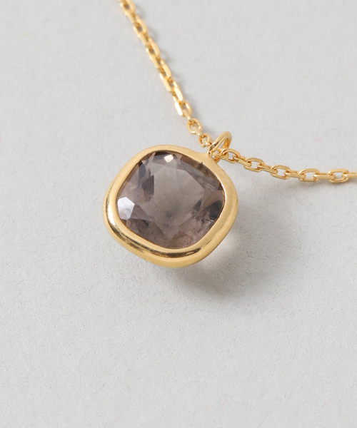 ネックレス 「WEB限定」「SAMH by LILAS」スモーキークォーツネックレス SVK18GP レディースの画像