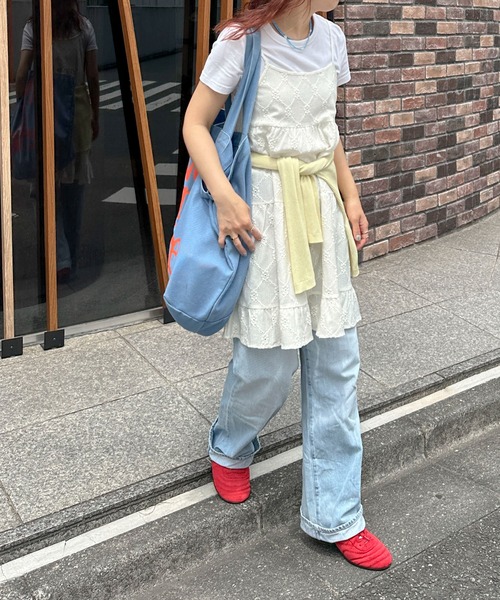 「PILIT」 キャミソールワンピース MEDIUM オフホワイト レディース_画像6