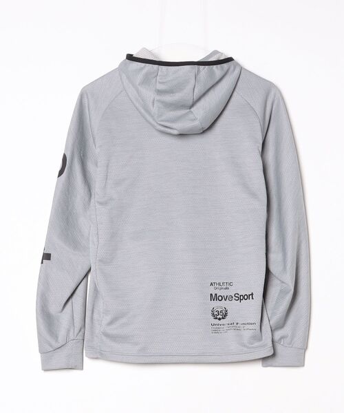 「DESCENTE」 ジップアップパーカー S シルバー レディース_画像2