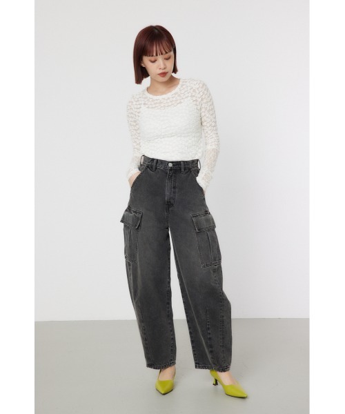「RODEO CROWNS WIDE BOWL」 デニムパンツ MEDIUM ブルー レディース_画像5