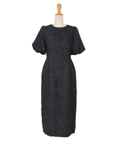 「BLUEEAST」 半袖ワンピース LARGE ブラック×ブラック レディース_画像6