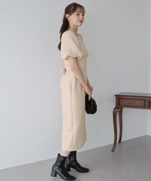 「BLUEEAST」 半袖ワンピース LARGE ブラック×ブラック レディース_画像8