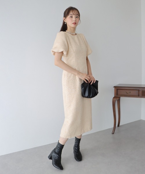 「BLUEEAST」 半袖ワンピース LARGE ブラック×ブラック レディース_画像9