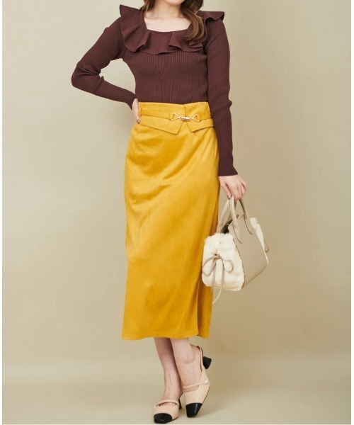 「31 Sons de mode」 ロングスカート M ピンク レディース_画像6