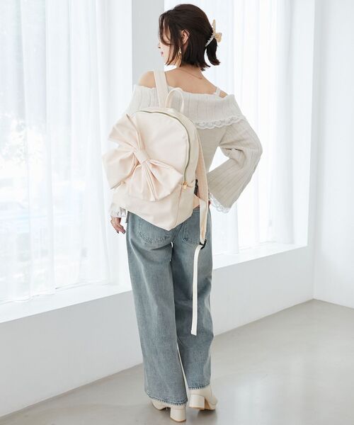 「MAJESTIC LEGON」 リュック FREE アイボリー レディース_画像2