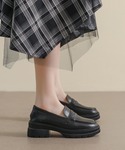 ローファー 厚底ローファー バブーシュくつ 韓...の詳細画像5