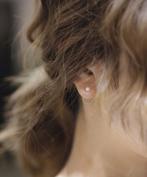 【SIENA ROSE】 パールとフープの3WAYピアス SIENA ROSE】パールとフープの3WAYピアス｜SANPO ONLINE