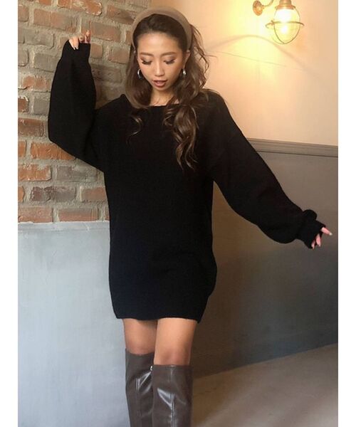 ワンピース バックオープンニットミニワンピース Zozotown 通販 Paypayモール