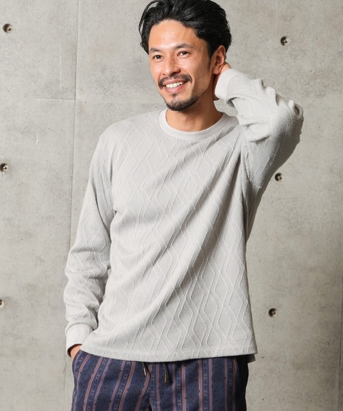 得価格安 tシャツ PayPayモール店 - 通販 - PayPayモール Tシャツ エスニックダイヤジャカードカットソー ZOZOTOWN 人気最新品