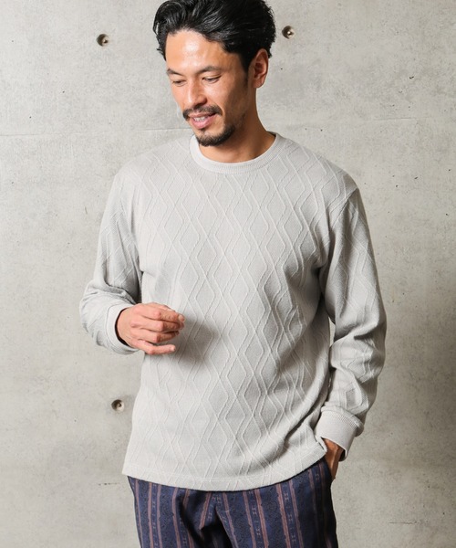 得価格安 tシャツ PayPayモール店 - 通販 - PayPayモール Tシャツ エスニックダイヤジャカードカットソー ZOZOTOWN 人気最新品