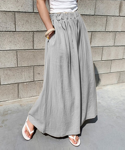 COO+i（クーイ） スラックス パンツ コットン100％リラックスフレア