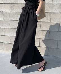 COO+i（クーイ） スラックス パンツ コットン100％リラックスフレア