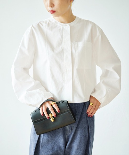 VERMEIL par iena パフスリーブブラウス VERMEIL par iena シャツ ブラウス ブロードバンドカラー