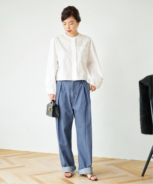 VERMEIL par iena ブロードバンドカラーパフスリーブシャツ VERMEIL par iena（ヴェルメイユパーイエナ） シャツ ブラウス