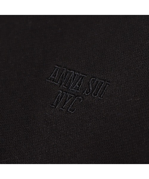 トレーナー スウェット ANNA SUI NYC ロゴ刺繍 クルーネック
