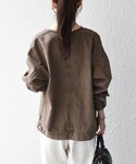 デニムジャケット gジャン ノーカラー デニム...の詳細画像5