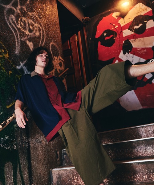 glamb シャツ Layered Bowling SH / レイヤードボウリングシャツ