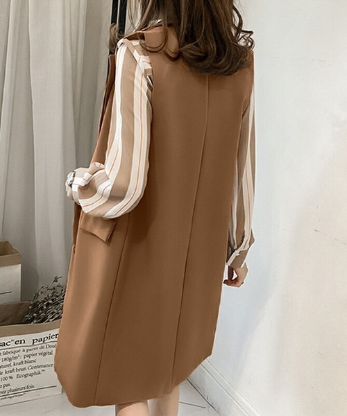 COCOMOMO ベスト ジレ テーラード ロングジレ レディース : ZOZOTOWN