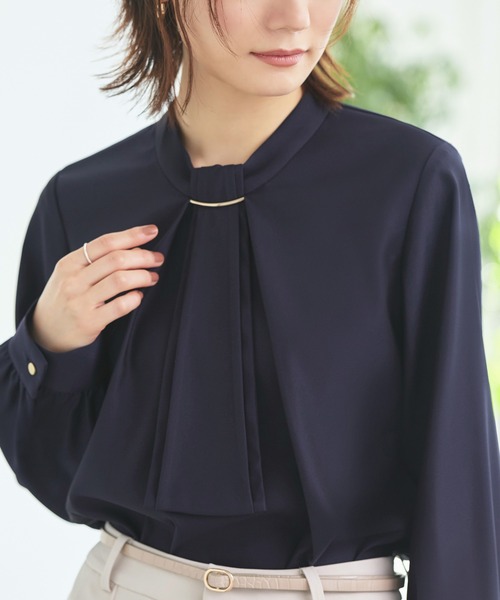 【アルベロベロ】長袖シャツ ブラウス　人物　シルエット　総柄　洗える　日本製 アルベロコレクション ラペ｜アルベロベロ、アミティエの販売店