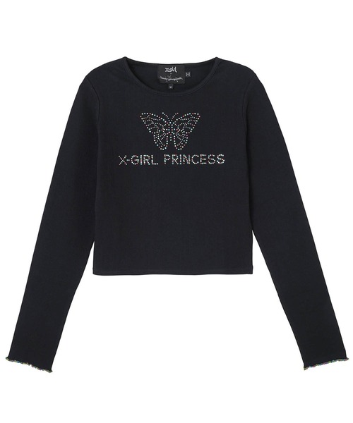 tシャツ X-girl × VANNA L/S BABY TEE レディース
