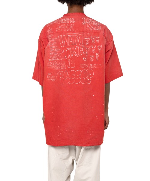 MAISON MIHARA YASUHIRO シャツ Distressed Half-sleeve Shirt メンズ 
