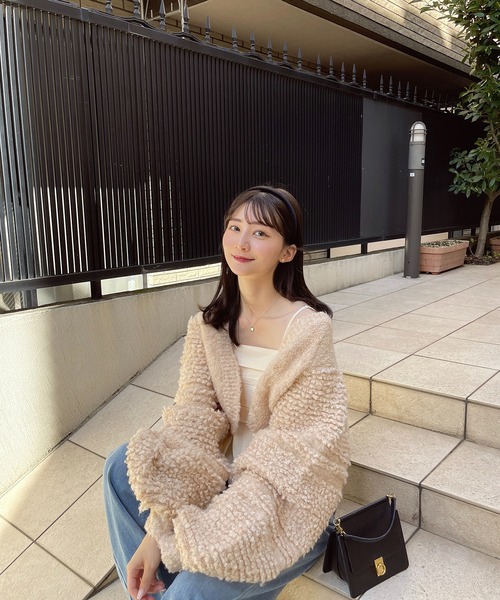 RiLi（リリ） カーディガン フリンジボレロ「RL」 レディース
