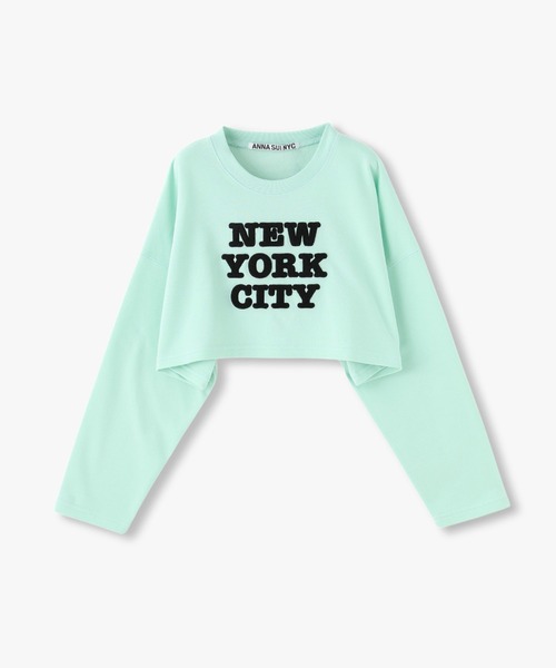トレーナー スウェット ANNA SUI NYC “NYC” 刺繍 スウェットプルオーバー レディース