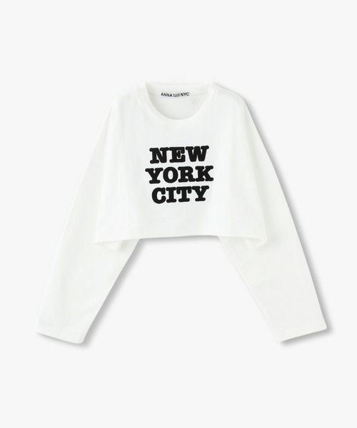 トレーナー スウェット ANNA SUI NYC “NYC” 刺繍 スウェットプルオーバー レディース