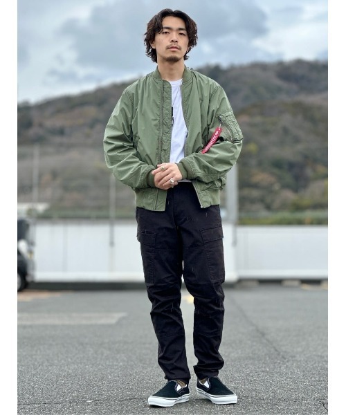 Alpha Industries カーゴパンツ 「ALPHA」スリムコンバット