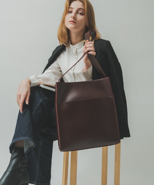 美品　フルラ　ハンドバッグ　茶　レザー　バイカラー　ワンショルダー　トート　S2 フルラ バイカラー バッグ（レディースバッグ） | ファッション