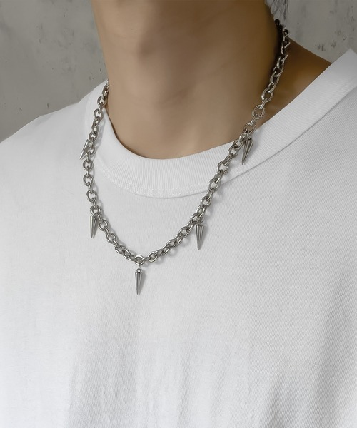 ネックレス SBG by 7JEWELRY ネックレス スパイクデザインネックレス メンズ