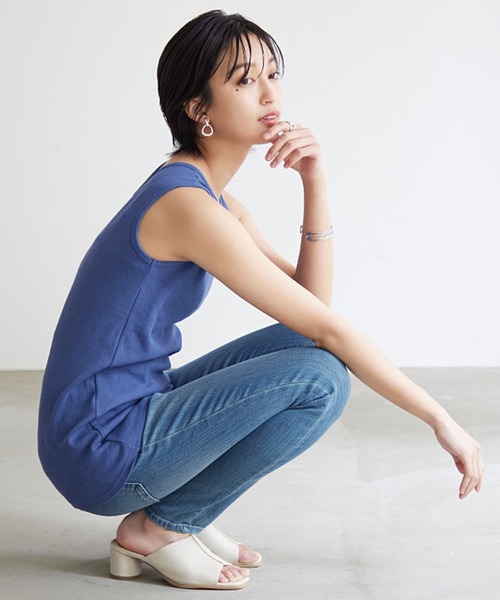 タンクトップ ノースリーブ 2WAY TWIST TANK TOP レディース メンズ WOMEN'S VANISH TANK TOP （バニッシュ タンクトップ