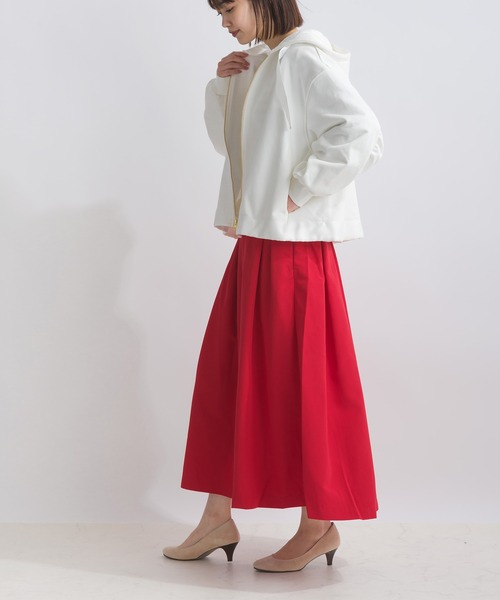 PICCIN PERLA パーカー 「セットアップ可能」裾切り替えフリル